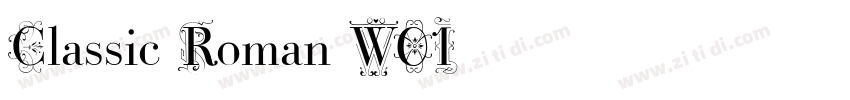 Classic Roman W01字体转换